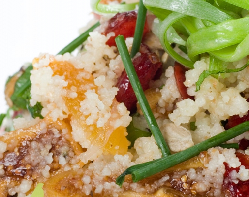 סלט קוסקוס מלא <br> ופירות יבשים