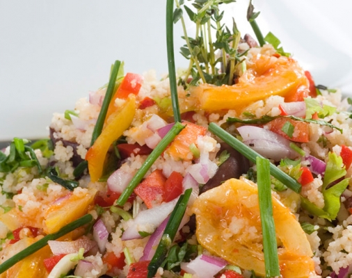 סלט קוסקוס <br> ים תיכוני